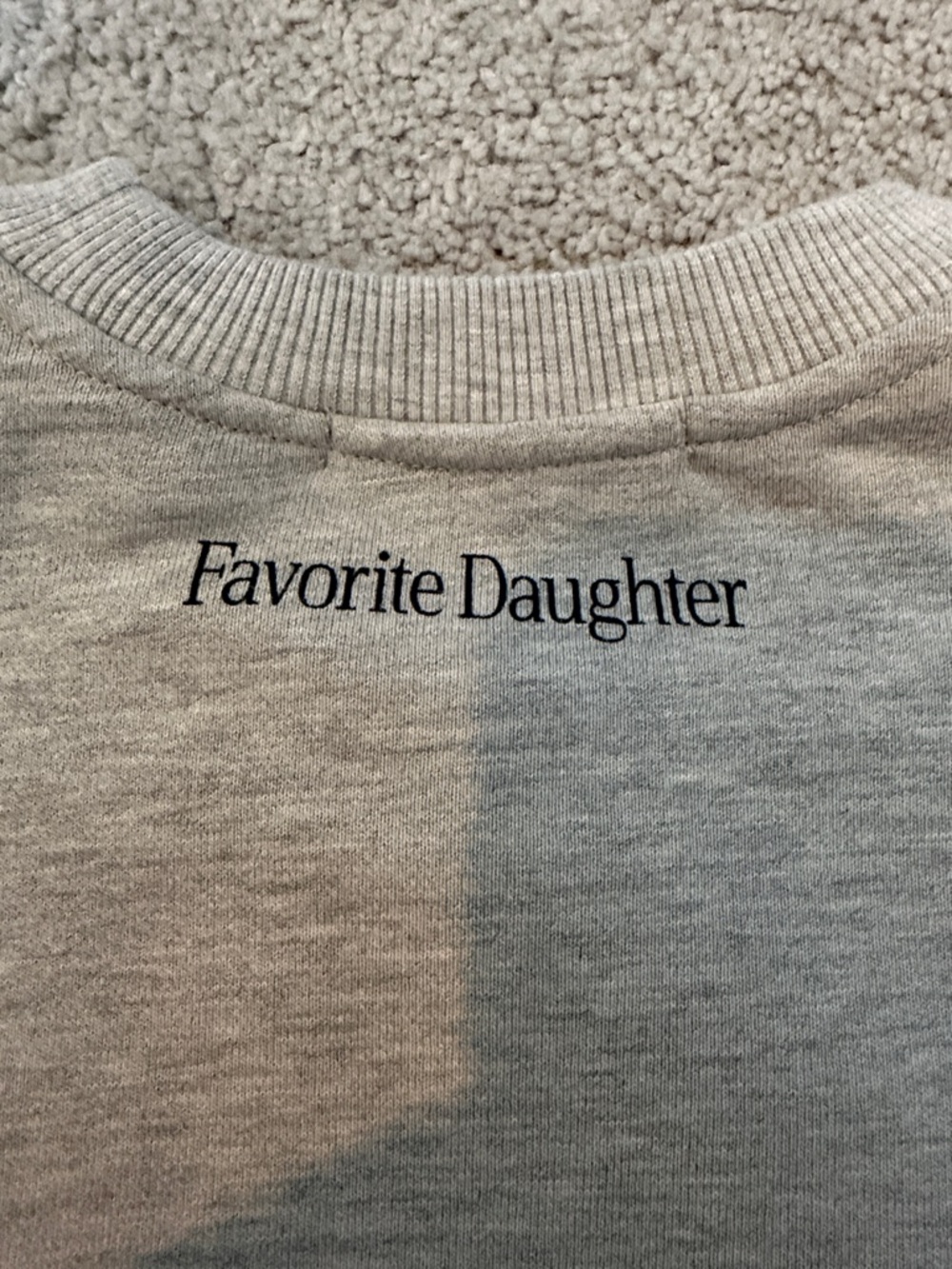 Favorite Daughter Gray Crewneck Sweatshirt with Black 'Go Sports' Graphic - Picture 4 of 4